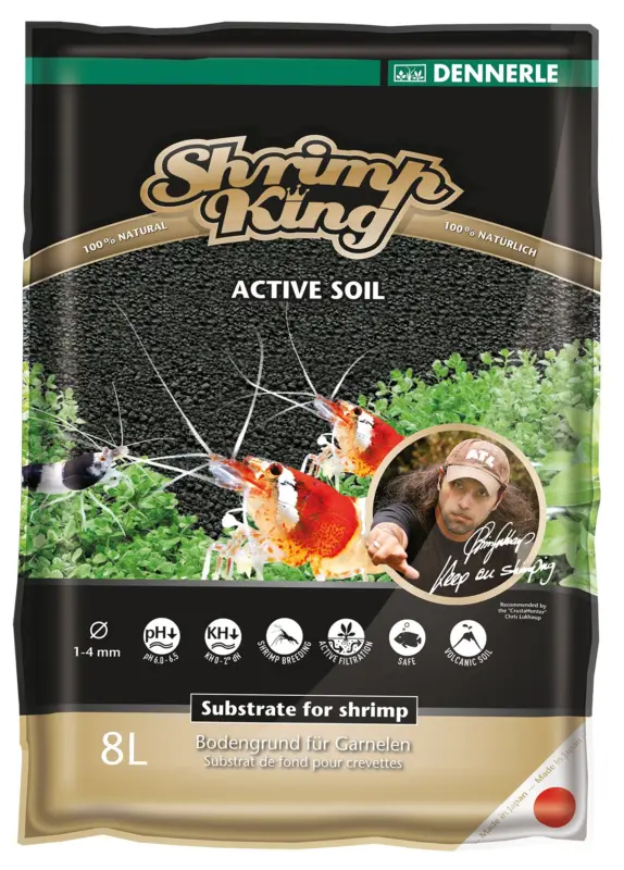Expédié Aujourd&rsquo;hui Dennerle – Sol Nutritif Shrimp King Active Soil – 8L