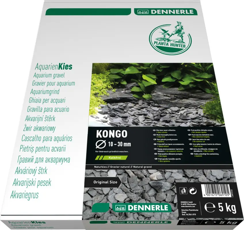 Produit De Marque Dennerle – Gravier Naturel Kongo 10-30 mm Eau Douce – 5Kg