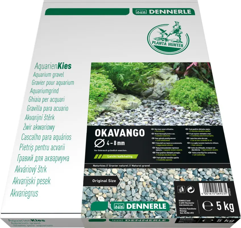 Dennerle – Gravier naturel Okavango 4-8 mm Eau Douce -5Kg Achat Immédiat
