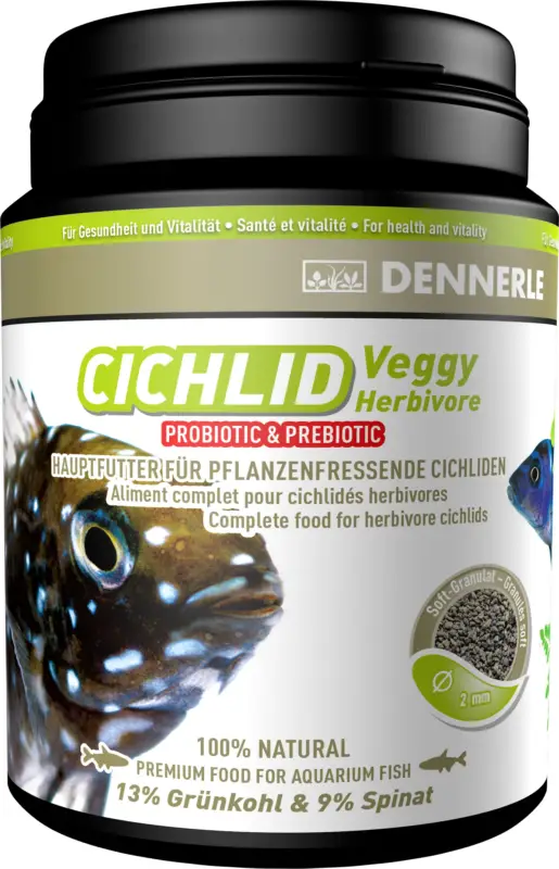 Dennerle – Aliment Cichlid Veggy pour Cichlid&eacute;s V&eacute;g&eacute;tariens – 1000 ml Meilleure Vente