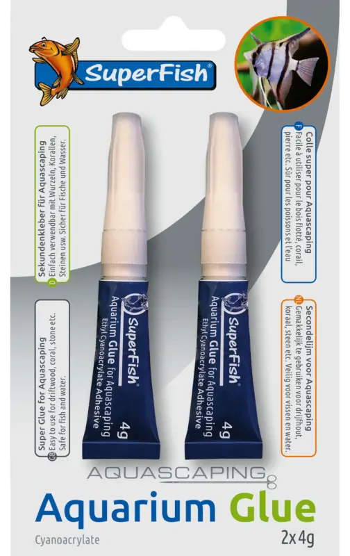 Certifié Superfish – Colle Aquarium Blister – 2x4G