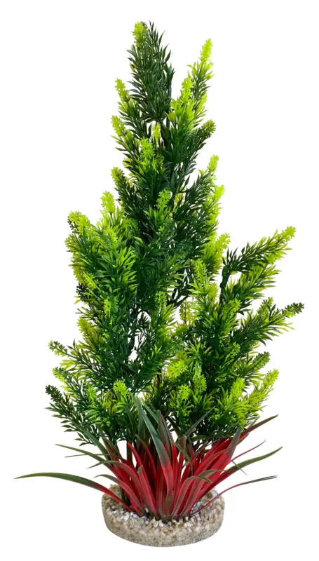 Tyrol – D&eacute;coration Aquaplant Giant Mix + support pour Aquarium – 48cm Produit De Marque