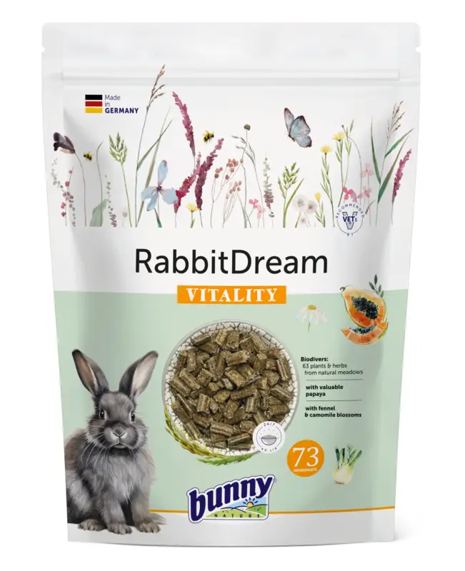 Satisfait Ou Remboursé Bunny Nature – Alimentation Lapin Adulte RabbitDream VITALITY – 1,5Kg