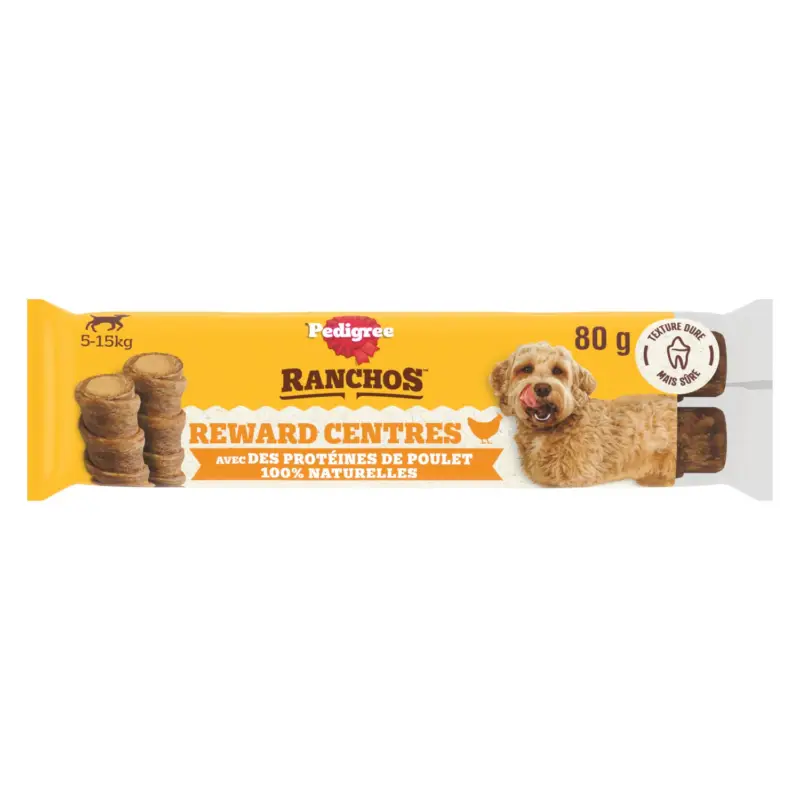 Bon Plan Pedigree – Friandise Ranchos Rouleaux au Poulet pour Chiens – 80g
