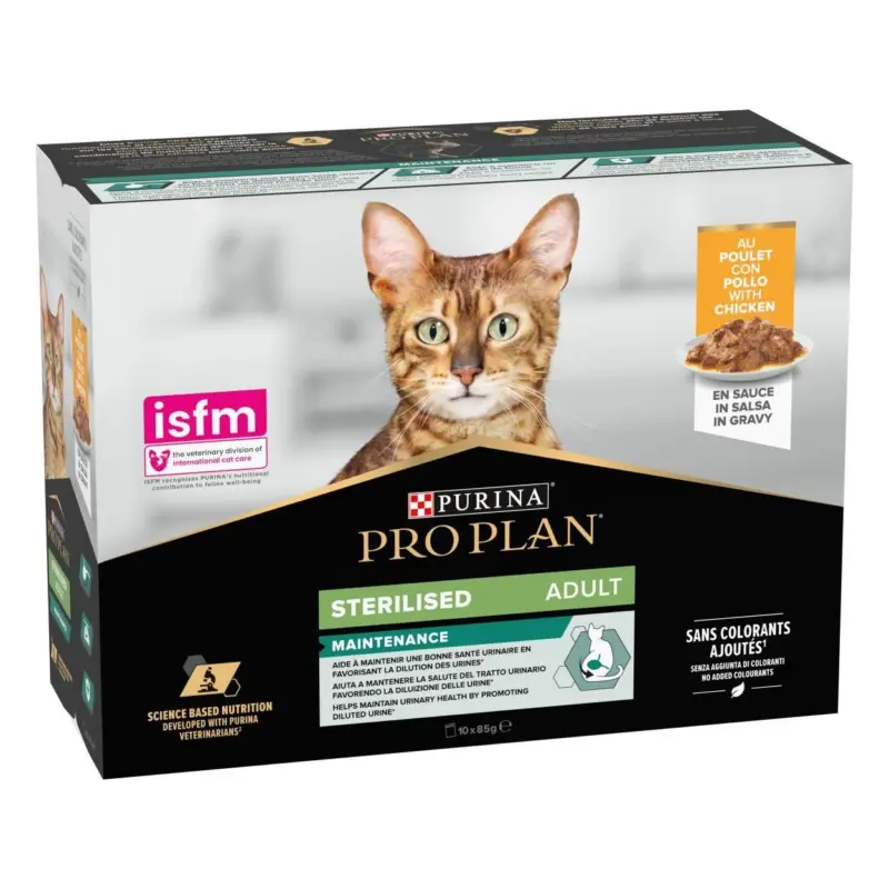 Bon Plan Pro Plan – Pat&eacute;e Sterilised au Poulet Pour Chats – 26×85 g