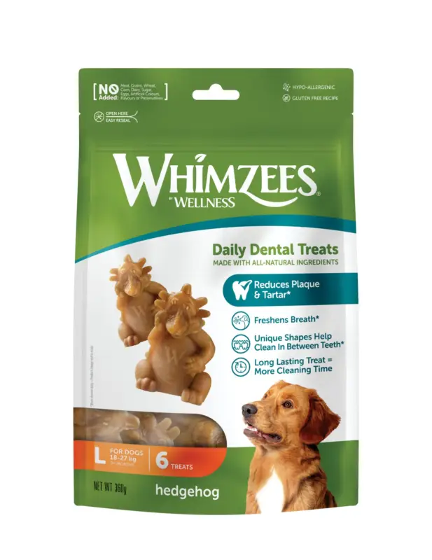 Prix Promo Whimzees – Friandises Hedgehog L Daily Dental Treats Pour Chiens – 360g