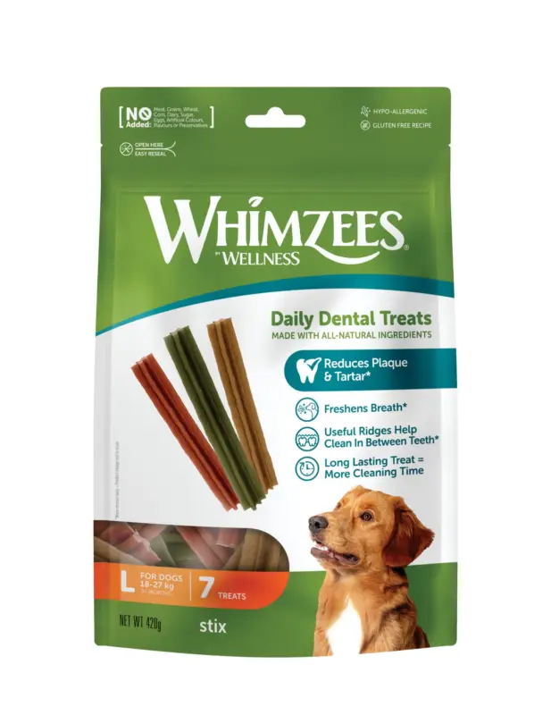 Commande En Gros Whimzees – Friandises Stix L Daily Dental Treats Pour Chiens – x7