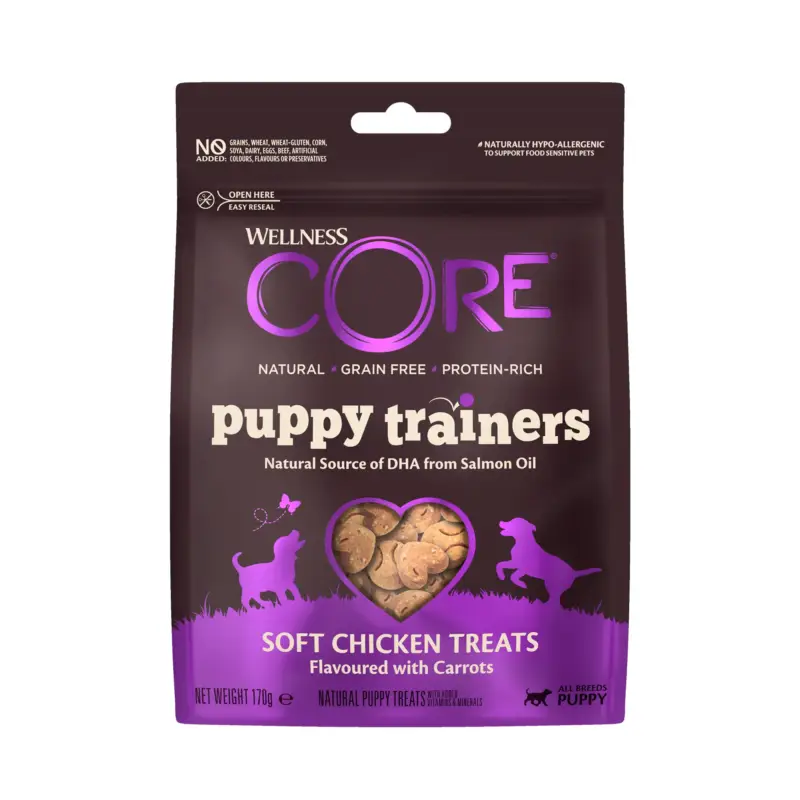 Wellness – Friandises Puppy Trainer Au Poulet et Carottes Pour Chiens – 170g Promotion