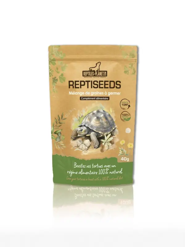 Paiement Sécurisé Reptiles Planet -M&eacute;lange de Graines &agrave; Germer Reptiseeds pour Tortues – 40g