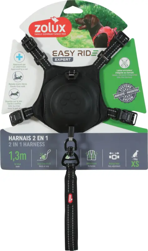 Zolux – Harnais Easyride Noir pour Chiens Affaire À Saisir