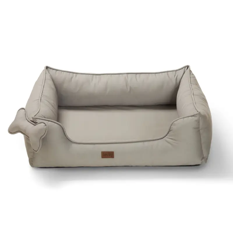 Jusqu&rsquo;à Épuisement Des Stocks Leeby – Sofa Premium Couleur Taupe pour Chien
