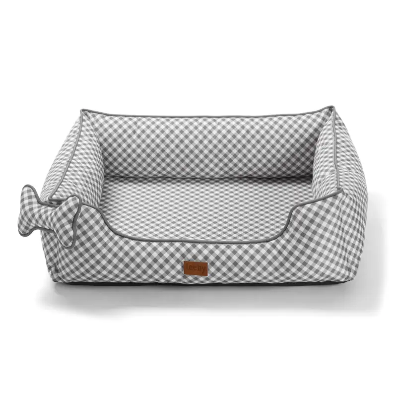 Must-Have Leeby – Sofa Premium Vichy pour Chien