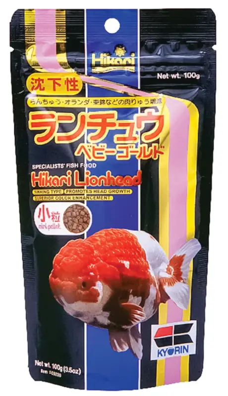 Hikari – Aliment Lionhead Mini pour Poissons T&ecirc;tes de Lion – 100g Remise