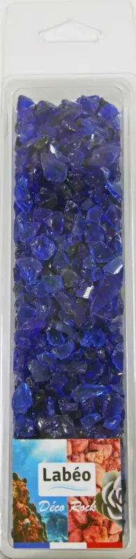 Labeo – D&eacute;co Rock Paillette Verre Bleu pour Aquarium et Terrarium – 375g Commander Maintenant