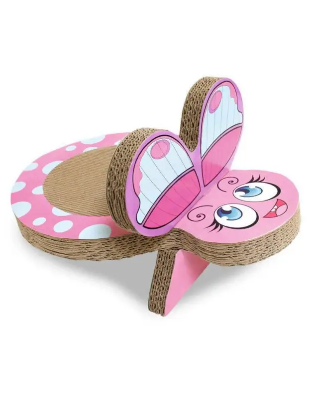 Prix Réduit Croci – Griffoir Carton Dora Papillon pour Chats – 25x38x20cm