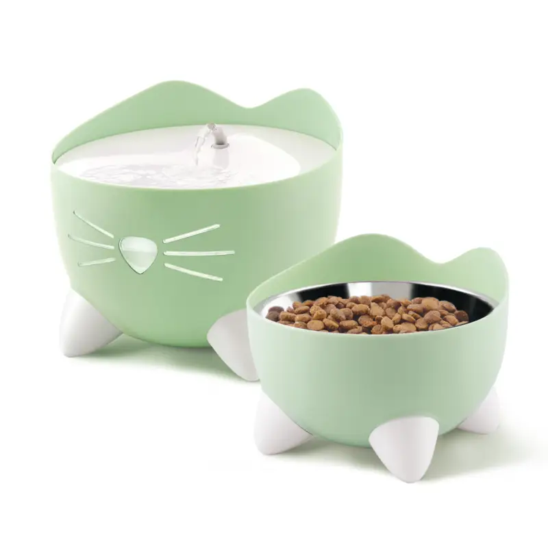 Catit – Kit Abreuvoir et Mangeoire Pixi Combo pour Chats Paiement Sécurisé