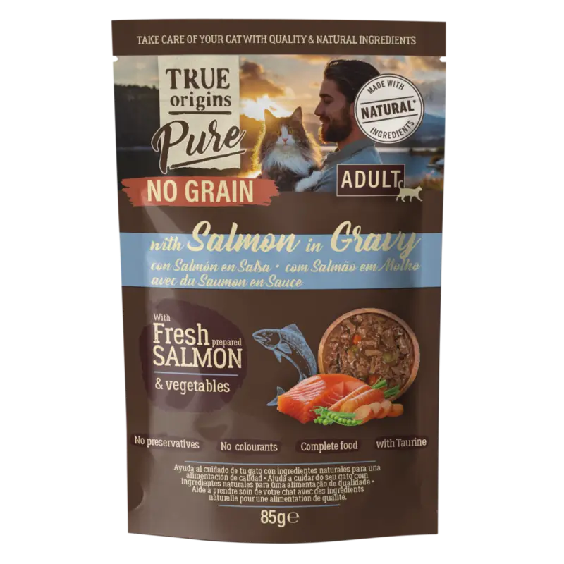 Populaire True Origins Pure – P&acirc;t&eacute;es En sauce Sans c&eacute;r&eacute;ales pour Chats – 85g