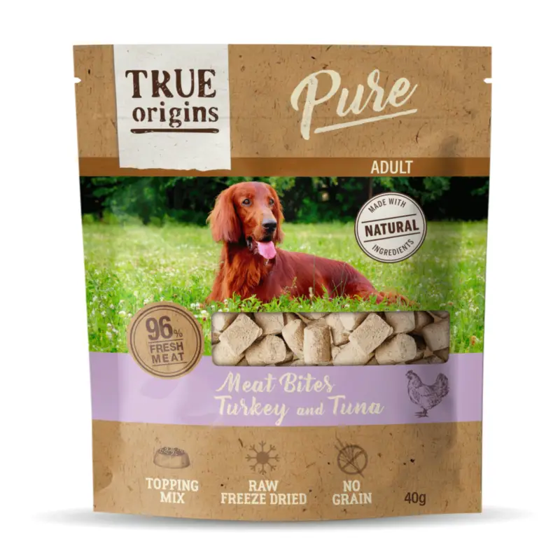 Retour Gratuit True Origins Pure – Friandises &agrave; la Dinde et au Thon pour Chien Adulte – 40g