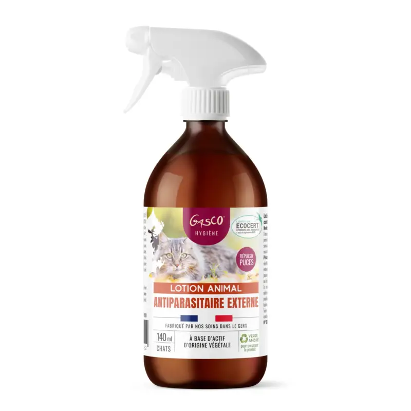 Haute Qualité Gasco – Lotion Antiparasitaire Externe Pour Chat – 140ml