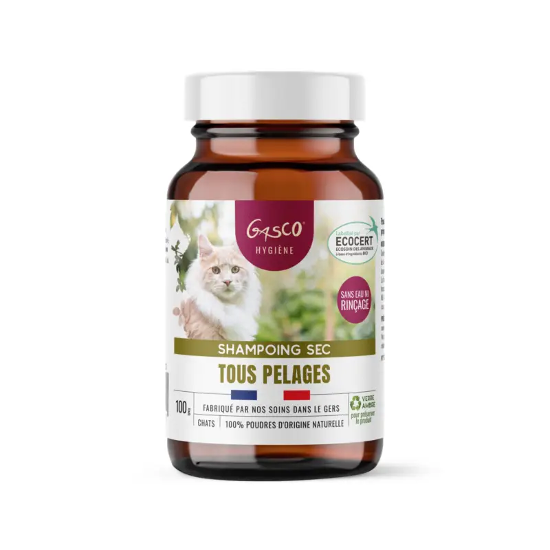 Promotion Gasco – Shampoing Sec Tout Pelage Pour Chat – 100g