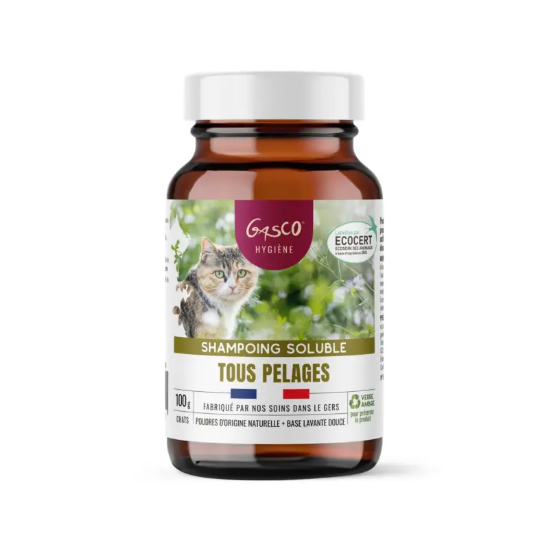 Gasco – Shampoing Soluble Tout Pelage Pour Chat – 100g Vente Directe