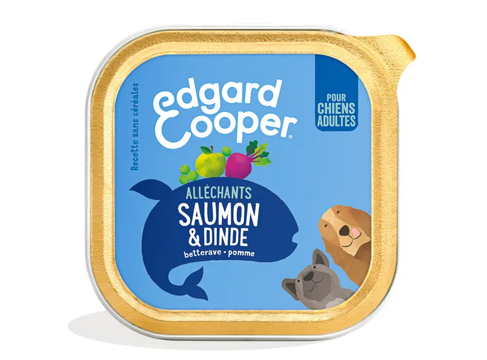Authentique Edgard & Cooper – P&acirc;t&eacute;e Au Saumon Pour Chien – 300g