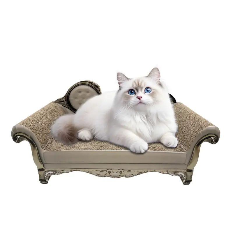 Expédié Aujourd&rsquo;hui Leeby – Griffoir 2 en 1 Sofa Victorien pour Chats – Taupe