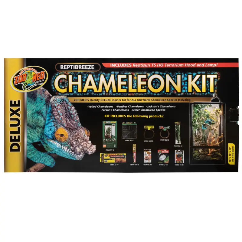 Zoomed – Terrarium Chameleon Kit Complet pour Cam&eacute;l&eacute;on – 46x46x91cm Super Prix
