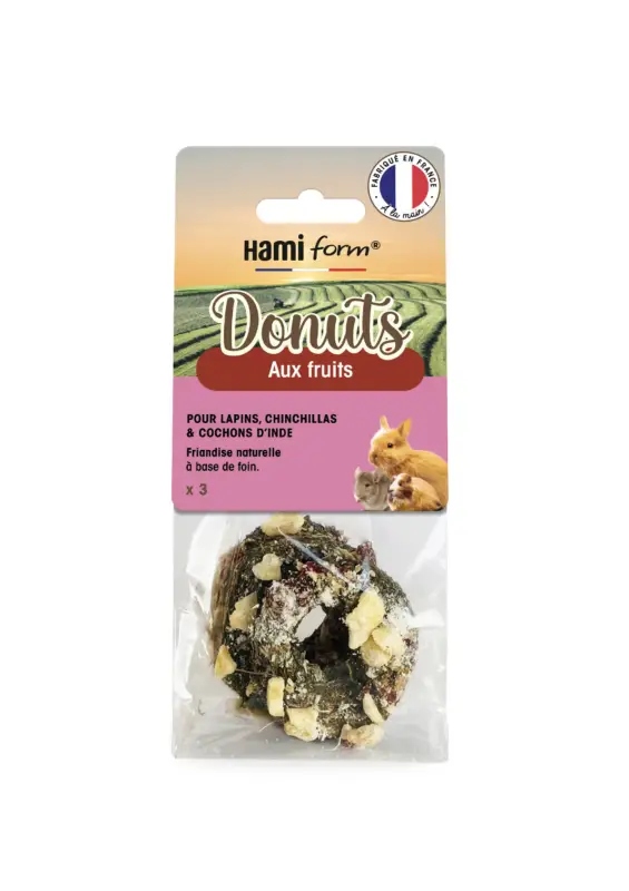 Offre Exclusive Hamiform – Friandises Donuts aux Fruits pour Rongeurs – x3