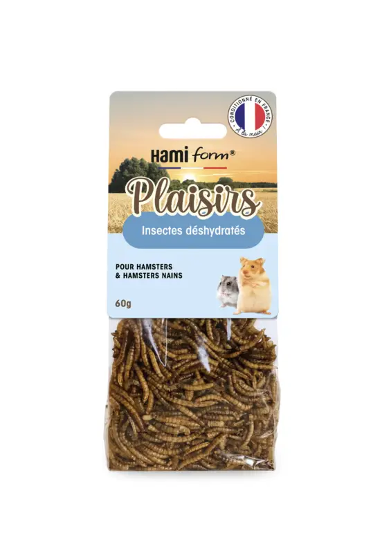 Haute Qualité Hamiform – Insectes D&eacute;shydrat&eacute;s pour Hamster – 60g