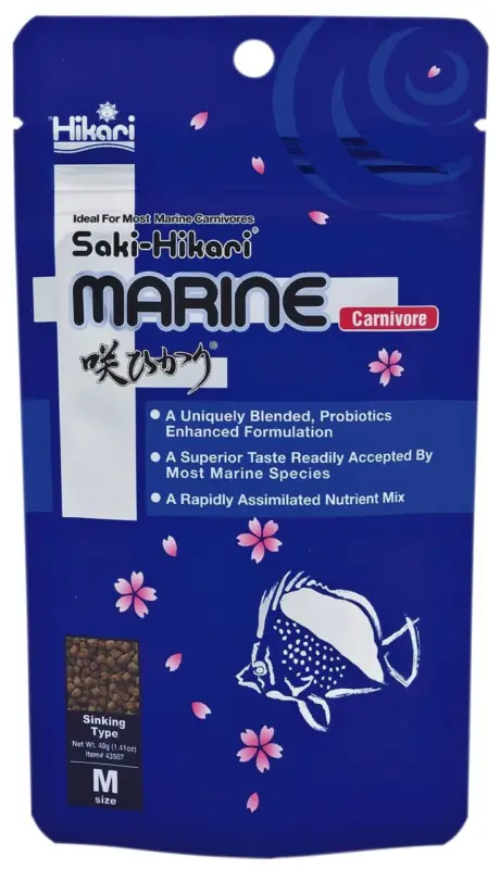 Hikari – Aliment en Granul&eacute;s Saki-Hikari Marine Carnivore – 40g Super Prix