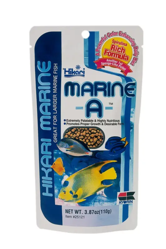Hikari – Aliment en Granul&eacute;s Marine A pour Poissons Omnivores et Herbivores – 110g Commander Maintenant