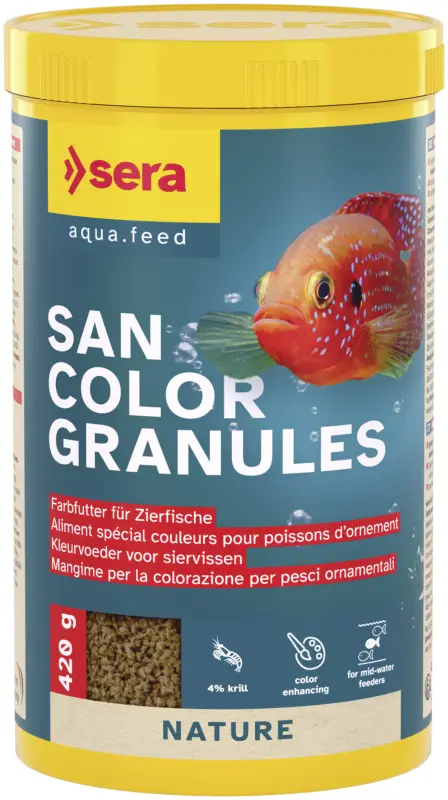 Acheter En Ligne Sera – Granul&eacute;s San Color Granules pour Poissons d'Ornement