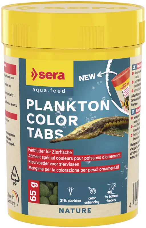 Acheter Direct Sera – Pastilles Plankton Color Tabs pour Poissons d'Ornement