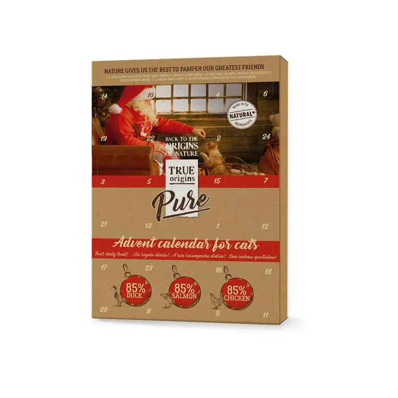 True Origins Pure – Calendrier de l'Avent pour Chats – 70g Expédié Aujourd&rsquo;hui