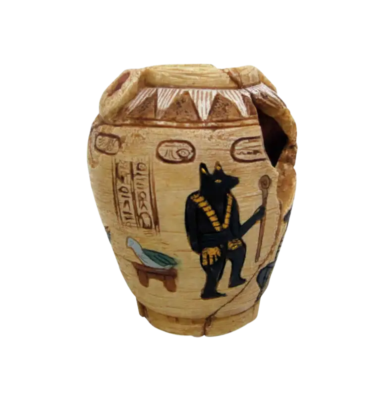 Amtra – D&eacute;coration en R&eacute;sine Egypte Vase avec Trou Affaire À Saisir