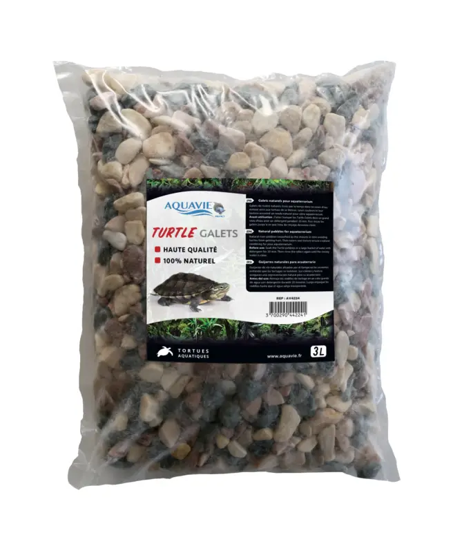 Aquavie – M&eacute;lange Galets de Rivi&egrave;re pour Tortues – 8/12mm Authentique