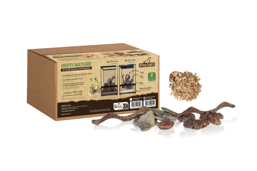 Retour Gratuit Reptiles Planet – Kit D&eacute;coration Reptinature H&egrave;tre pour Terrarium