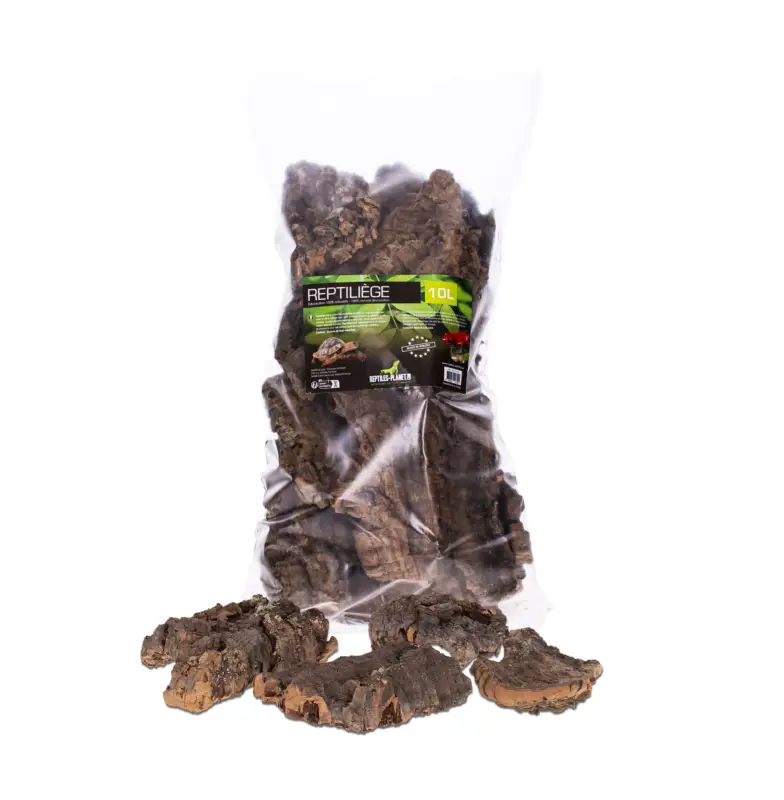 Reptiles Planet – Ecorces de Li&egrave;ge Reptili&egrave;ge pour Terrarium – 10L Expédié Aujourd&rsquo;hui