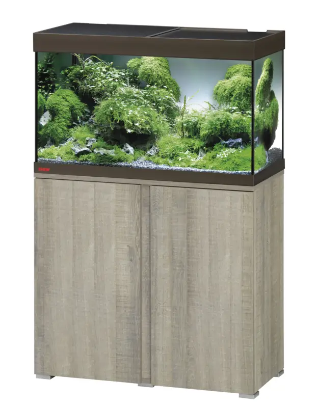 Solde Eheim – Aquarium + Meuble Vivaline Led Ch&ecirc;ne Gris/Bronze