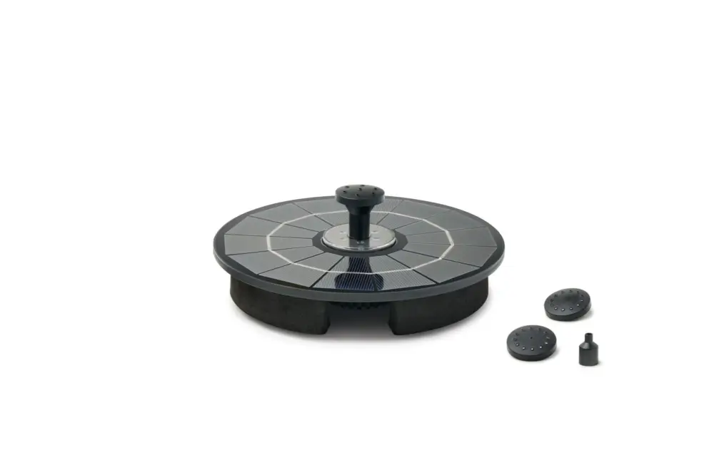 Pontec – Fontaine Solaire PondoSolar LED Island pour Bassin Dernière Chance