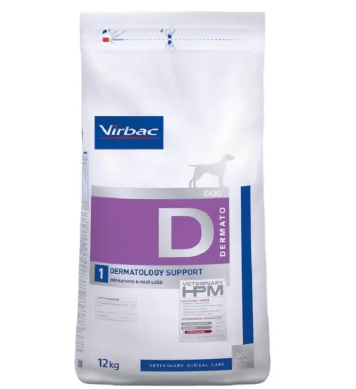 Virbac – Croquettes Veterinary Dermatology Support pour Chiens – 7Kg Nouvel Arrivage