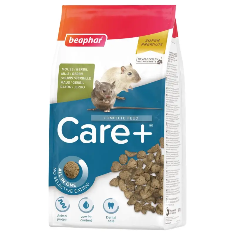 Beaphar – Aliment complet Care+ pour Gerbilles et Souris – 500g Solde