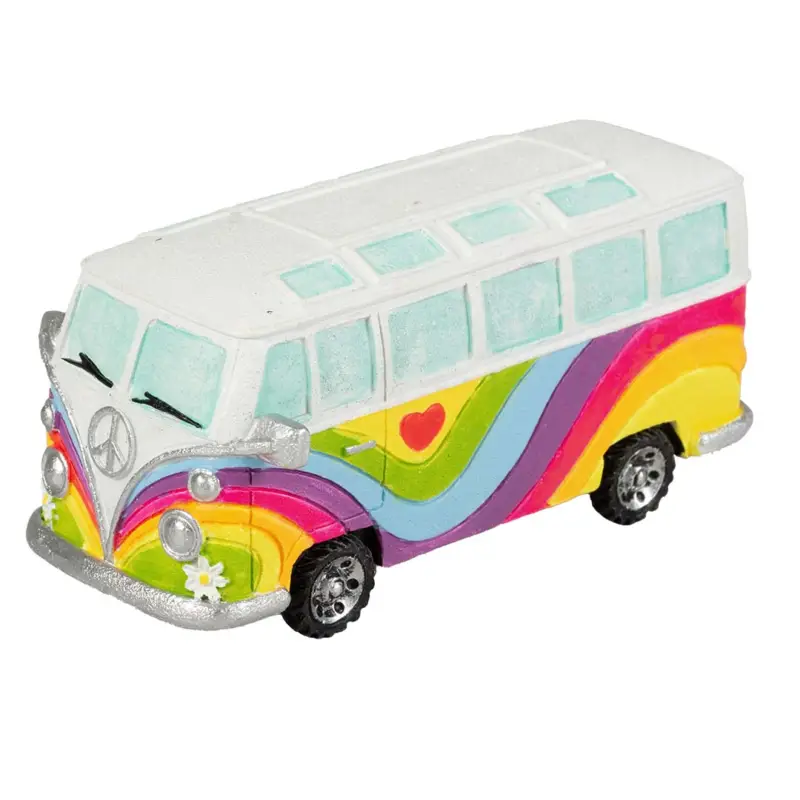 Aqua Della – D&eacute;coration Hippie Van Multicolore – 13x6x6cm Offre Du Jour