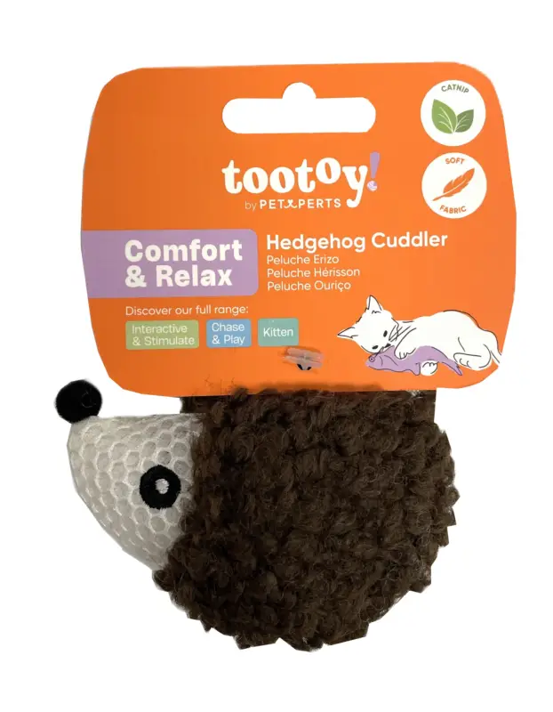 Meilleure Vente Tootoy! – Jouet Peluche H&eacute;risson avec Herbe &agrave; Chat – 9cm
