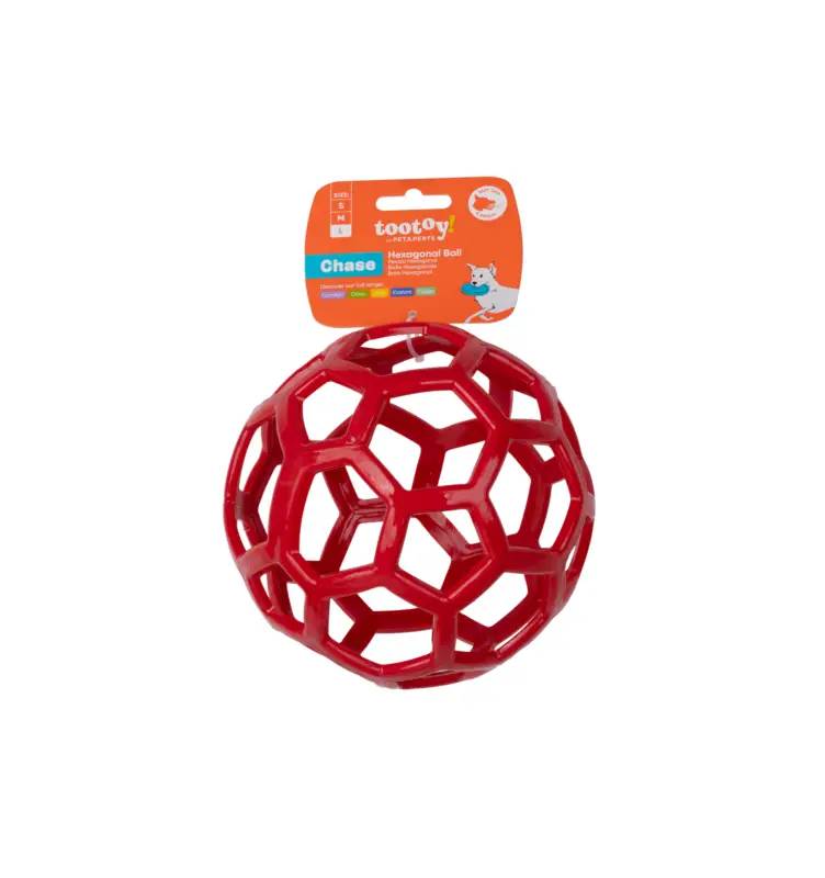 Achetez Aujourd&rsquo;hui Tootoy! – Balle Hexahole Rouge pour Chiens – L