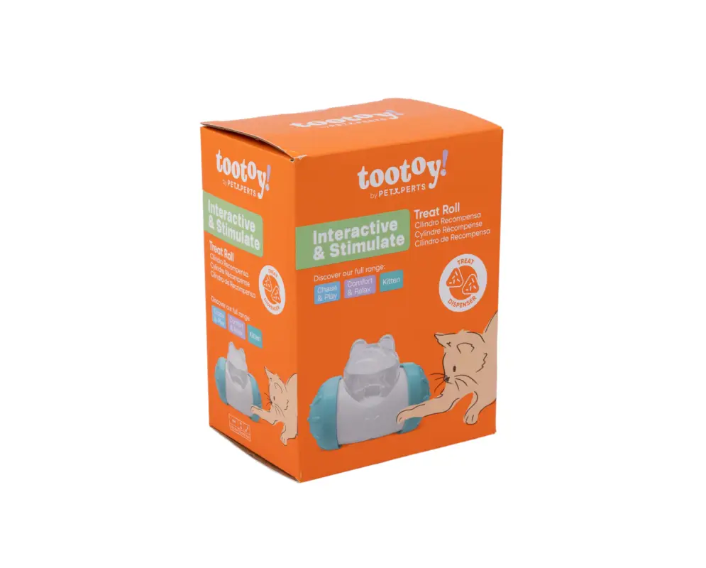 Tootoy! – Jouet Rouleau &agrave; Friandises pour Chats Expédié Aujourd&rsquo;hui