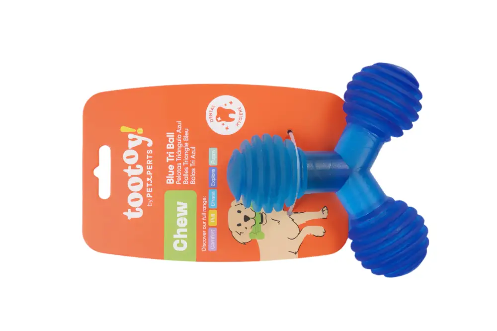 Tootoy! – Jouet Balle en Caoutchouc pour Chiens – Bleu Bon Marché