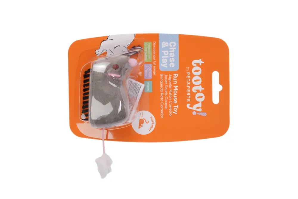 Tootoy! – Jouet Souris Interactive &agrave; Chasser pour Chats – Gris Prix Bas