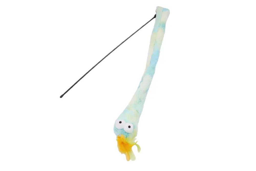 Tootoy! – Jouet Canne &agrave; P&ecirc;che Peluche pour Chats – 56cm Prix Cassé